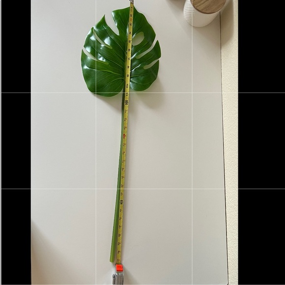 NEW 🌿 Monstera Leaves 1 Pair of REALISTIC Extra Large Faux leaves 31”x 11” - Picture 10 of 11